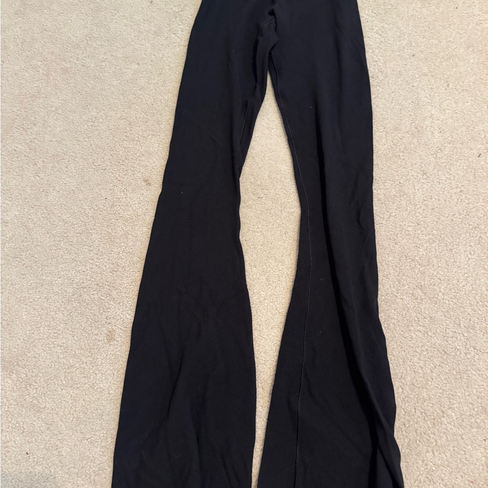 Aerie Black Flared Leggings